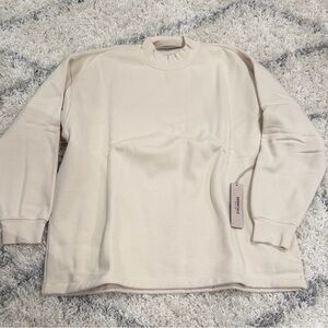 Essentials Men's Turtleneck Sweater in Cream